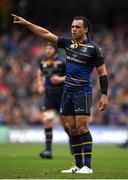 1 April 2017; Isa Nacewa of Leinster during the European Rugby Champions Cup Quarter-Final match between Leinster and Wasps at the Aviva Stadium in Dublin. Photo by Stephen McCarthy/Sportsfile