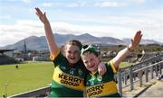 2 April 2017; Kerry supporters Holly Harrington, age 8, and her brother James Harrington, age 6, attend their first-ever Kerry match ahead of the Allianz Football League Division 1 Round 7 match between Kerry and Tyrone at Fitzgerald Stadium in Killarney, Co Kerry. Photo by Cody Glenn/Sportsfile