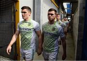 2 April 2017; Meath players Donal Lenihan, left, and Shane McEntee, ahead of the Allianz Football League Division 2 Round 7 match between Clare and Meath at Cusack Park in Ennis, Co Clare. Photo by Diarmuid Greene/Sportsfile