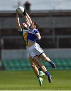 2 April 2017; Graham Guilfoyle of Offaly in action against Padraig McMahon of Laois during the Allianz Football League Division 3 Round 7 match between Offaly and Laois at O'Connor Park in Tullamore, Co Offaly. Photo by David Maher/Sportsfile