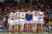 2 April 2017; The Cork team huddle ahead of the Allianz Football League Division 2 Round 7 match between Cork and Down at Páirc Uí Rinn in Cork. Photo by Eóin Noonan/Sportsfile