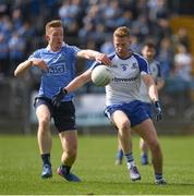 2 April 2017; Kieran Hughes of Monaghan in action against Ciaran Reddin of Dublin during the Allianz Football League Division 1 Round 7 match between Monaghan and Dublin at St. Tiernach's Park in Clones, Co Monaghan. Photo by Ray McManus/Sportsfile