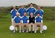 14 September 2011: Warrenpoint Golf Club, who lost to Portmarnock Golf Club, Co. Dublin, at the Chartis Cups and Shields National Finals 2011. Back row left to right, Stephen Coulter, Paul Reavey, David Barron and Colm Campbell Snr. Front row left to right, Ryan Gribben, Peter Kenny (Team Captain), (Club Captain) and Colm Campbell Jnr. Chartis Cups and Shields Finals 2011, Castlerock Golf Club, Co. Derry. Picture credit: Oliver McVeigh/ SPORTSFILE