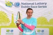 17 September 2011; Siobhan O'Doherty, Borrisokane, Co. Tipperary, after winning the women's event at the National Lottery Half Marathon. Phoenix Park, Dublin. Picture credit: Stephen McCarthy / SPORTSFILE
