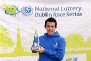 17 September 2011; Mark Hoey, Star of the Sea A.C., Co. Meath, after winning the National Lottery Half Marathon. Phoenix Park, Dublin. Picture credit: Stephen McCarthy / SPORTSFILE