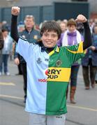 18 September 2011; Daniel O'Brien, age 13, from Malahide, Co. Dublin. Supporters at the GAA Football All-Ireland Championship Finals, Croke Park, Dublin. Photo by Sportsfile