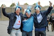18 September 2011; Tom O'Farrell, left, Michael Slattery, and Donal Duff, right, all from Finglas, Co. Dublin. Supporters at the GAA Football All-Ireland Championship Finals, Croke Park, Dublin. Photo by Sportsfile
