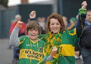 18 September 2011; Kerry supporters Harry O'Callaghan, aged 12, and Tara Higgins, aged 16, from Tralee, Co. Kerry. Supporters at the GAA Football All-Ireland Championship Finals, Croke Park, Dublin. Photo by Sportsfile