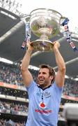18 September 2011; Dublin captain Bryan Cullen celebrates victory with the Sam Maguire cup after the game. GAA Football All-Ireland Senior Championship Final, Kerry v Dublin, Croke Park, Dublin. Picture credit: Barry Cregg / SPORTSFILE