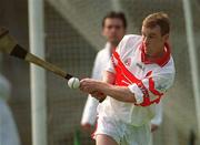 14 April 2002; Emmett McKeever of Derry during the Allianz National Hurling League Division 1 Relegation Play-Off match between Dublin and Derry at Brewster Park in Enniskillen, Fermanagh. Photo by Damien Eagers/Sportsfile