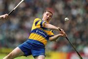 14 April 2002; Jamesie O'Connor of Clare during the Allianz National Hurling League Quarter-Final match between Clare and Limerick at Semple Stadium in Thurles. Photo by Brendan Moran/Sportsfile