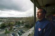 16 April 2002; Head coach Bruce Arena poses for a portrait after a USA press conference at the Burlington Hotel in Dublin. Photo by Matt Browne/Sportsfile
