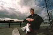 16 April 2002; Irish athlete Catherina McKiernan at the launch of the 2002 Adidas Dublin City Marathon, which takes place on October 28th next. Photo by Brendan Moran/Sportsfile