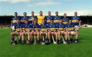 14 April 2002; The Tipperary team prior to the Allianz National Hurling League Quarter-Final match between Galway and Tipperary at Semple Stadium in Thurles, Tipperary. Photo by Brendan Moran/Sportsfile