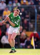 14 April 2002; Mark Foley of Limerick during the Allianz National Hurling League Quarter-Final match between Clare and Limerick at Semple Stadium in Thurles. Photo by Brendan Moran/Sportsfile