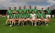 14 April 2002; The Limerick team prior to the Allianz National Hurling League Quarter-Final match between Clare and Limerick at Semple Stadium in Thurles. Photo by Brendan Moran/Sportsfile