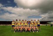 14 April 2002; The Clare team prior to the Allianz National Hurling League Quarter-Final match between Clare and Limerick at Semple Stadium in Thurles. Photo by Brendan Moran/Sportsfile