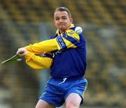 14 April 2002; David Fitzgerald of Clare during the Allianz National Hurling League Quarter-Final match between Clare and Limerick at Semple Stadium in Thurles. Photo by Brendan Moran/Sportsfile