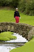 18 April 2002; Padraig Harrington makes his way to the 13th green during the Seve Trophy Pro-Am at Druids Glen in Wicklow. Photo by Matt Browne/Sportsfile