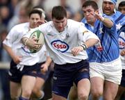 13 April 2002; Cian Mahony of Cork Constitution during the AIB All-Ireland League Semi-Final match between Cork Constitution and Garryowen at Temple Hill in Cork. Photo by Brendan Moran/Sportsfile