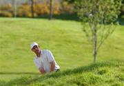 19 April 2002; Padraig Harrington of Great Britain and Ireland plays a chip shot onto the 11th green during the morning play greensomes during day one of the Seve Trophy tournament between Great Britain and Ireland vs Continental Europe, at Druids Glen in Wicklow. Photo by Matt Browne/Sportsfile