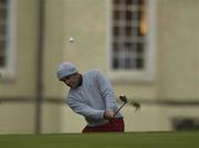 20 April 2002; Paul McGinley of Great Britain and Ireland chips onto the 3rd green during the morning fourballs during day two of the Seve Trophy tournament between Great Britain and Ireland vs Continental Europe at Druids Glen in Wicklow. Photo by Matt Browne/Sportsfile