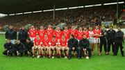 21 April 2002; The Cork squad prior to the Allianz National Hurling League Semi-Final match between Cork and Tipperary at Páirc Uí Chaoimh in Cork. Photo by Ray McManus/Sportsfile