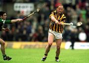 21 April 2002; Andy Comerford of Kilkenny in action against Peter Lawlor of Limerick during the Allianz National Hurling League Semi-Final match between Kilkenny and Limerick at Gaelic Grounds in Limerick. Photo by Damien Eagers/Sportsfile