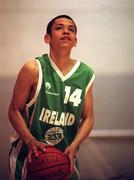 20 April 2002; Isaac Westbrooks during a Ireland Junior Men training session at St Vincent's Basketball Club in Glasnevin, Dublin. Photo by Brendan Moran/Sportsfile