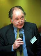 13 April 2002; Kieran McDermott of Sligo GAA speaking on day two of the GAA Annual Congress at the Burlington Hotel in Dublin. Photo by Ray McManus/Sportsfile