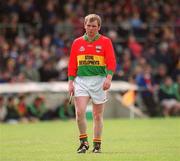 14 April 2002; Andrew Gaul of Carlow during the Allianz National Hurling League Division 2 Relegation Play-Off match between Carlow and Roscommon at Cusack Park in Mullingar, Westmeath. Photo by Aoife Rice/Sportsfile