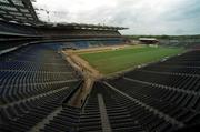 26 April 2002; A general view of the new Hogan Stand and pitch under construction at Croke Park in Dublin. Photo by Ray McManus/Sportsfile