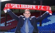 26 April 2002; Shelbourne manager Pat Fenlon after a press conference at Tolka Park in Dublin to announce his appointment. Photo by David Maher/Sportsfile
