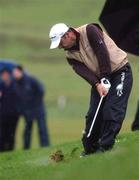 27 April 2002; Paul McGinley takes his second shot from the fairway on the 10th during day three of the Smurfit Irish PGA Championship at Westport Golf Club in Westport, Mayo. Photo by David Maher/Sportsfile