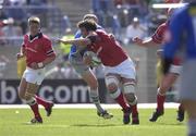 27 April 2002; Donnacha O'Callaghan of Munster in action against Gregor Townsend of Castres during the Heineken European Cup Semi-Final match between Castres and Munster at Stade de la Mediterranie in Beziers, France. Photo by Brendan Moran/Sportsfile