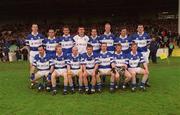 28 April 2002; The Laois team prior to the Allianz National Football League Division 2 Final match between Kerry and Laois at the Gaelic Grounds in Limerick. Photo by Brendan Moran/Sportsfile