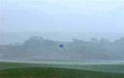 28 April 2002; A view of the 18th green after the final round of the Smurfit Irish PGA Championship was abandoned due to bad weather on day four of the Smurfit Irish PGA Championship at Westport Golf Club in Westport, Mayo. Photo by David Maher/Sportsfile