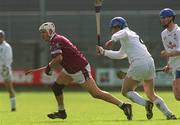 28 April 2002; Gary Briody of Westmeath in action against Noel Casey of Kildare during the Guinness Leinster Senior Hurling Championship First Round match between Westmeath and Kildare at Cusack Park in Mullingar, Westmeath. Photo by Aoife Rice/Sportsfile