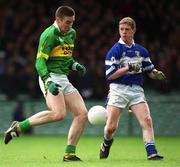 28 April 2002; Darragh Ó Sé of Kerry in action against Brian McDonald of Laois during the Allianz National Football League Division 2 Final match between Kerry and Laois at the Gaelic Grounds in Limerick. Photo by Brendan Moran/Sportsfile