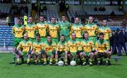 28 April 2002; The Donegal team prior to the All Ireland Intercounty Vocational Schools Football Final match between Donegal and Kerry at St Tiernach's Park in Clones, Monaghan. Photo by Damien Eagers/Sportsfile