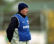 28 April 2002; Carlow manager Michael Walsh during the Guinness Leinster Senior Hurling Championship First Round match between Carlow and Meath at Dr Cullen Park in Carlow. Photo by Ray McManus/Sportsfile