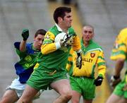 28 April 2002; Donegal goalkeeper Paul Durcan during the All Ireland Intercounty Vocational Schools Football Final match between Donegal and Kerry at St Tiernach's Park in Clones, Monaghan. Photo by Pat Murphy/Sportsfile