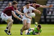 2 April 2017; Ben McCormack of Kildare in action against Galway's, from left,  David Walsh, Michael Farragher and Rory Lavelle, bottom, during the Allianz Football League Division 2 Round 7 match between Galway and Kildare at Pearse Stadium in Galway. Photo by Piaras Ó Mídheach/Sportsfile