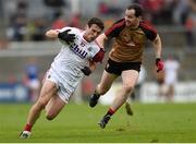 2 April 2017; John O'Rourke of Cork in action against Conaill McGovern of Down during the Allianz Football League Division 2 Round 7 match between Cork and Down at Páirc Uí Rinn in Cork. Photo by Eóin Noonan/Sportsfile