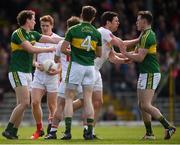2 April 2017; Players from both teams tussle off the ball during the Allianz Football League Division 1 Round 7 match between Kerry and Tyrone at Fitzgerald Stadium in Killarney, Co Kerry. Photo by Cody Glenn/Sportsfile