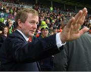 2 April 2017; An Taoiseach Enda Kenny T.D. prior to the Allianz Football League Division 1 Round 7 match between Mayo and Donegal at Elverys MacHale Park in Castlebar, Mayo. Photo by Stephen McCarthy/Sportsfile