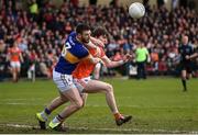 2 April 2017; Andrew Murnin of Armagh in action against Paddy Codd of Tipperary during the Allianz Football League Division 3 Round 7 match between Armagh and Tipperary at the Athletic Grounds in Armagh. Photo by Oliver McVeigh/Sportsfile