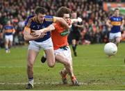 2 April 2017; Andrew Murnin of Armagh in action against Paddy Codd of Tipperary during the Allianz Football League Division 3 Round 7 match between Armagh and Tipperary at the Athletic Grounds in Armagh. Photo by Oliver McVeigh/Sportsfile