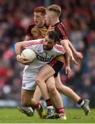 2 April 2017; Colm O'Driscoll of Cork in action against Jerome Johnston of Down during the Allianz Football League Division 2 Round 7 match between Cork and Down at Páirc Uí Rinn in Cork. Photo by Eóin Noonan/Sportsfile