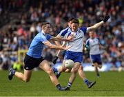 2 April 2017; Brian Fenton of Dublin blocks a shot on goal by Conor McManus of Monaghan, resulting in a free to Monagahan, during the Allianz Football League Division 1 Round 7 match between Monaghan and Dublin at St. Tiernach's Park in Clones, Co Monaghan. Photo by Ray McManus/Sportsfile